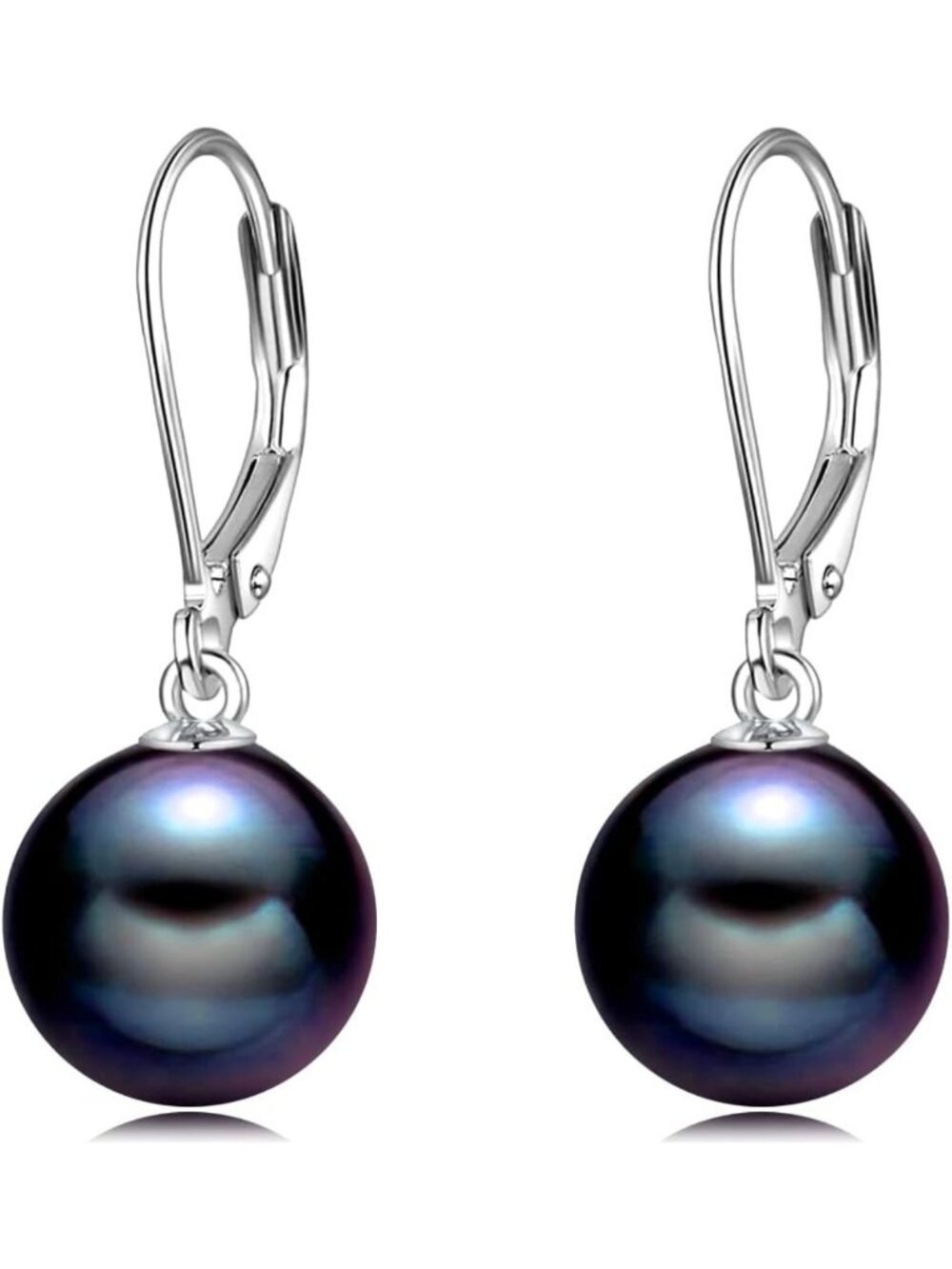 Elegant 925 Sterling Silver Pearl Dangle Earrings - Perfect Jewelry Gift for